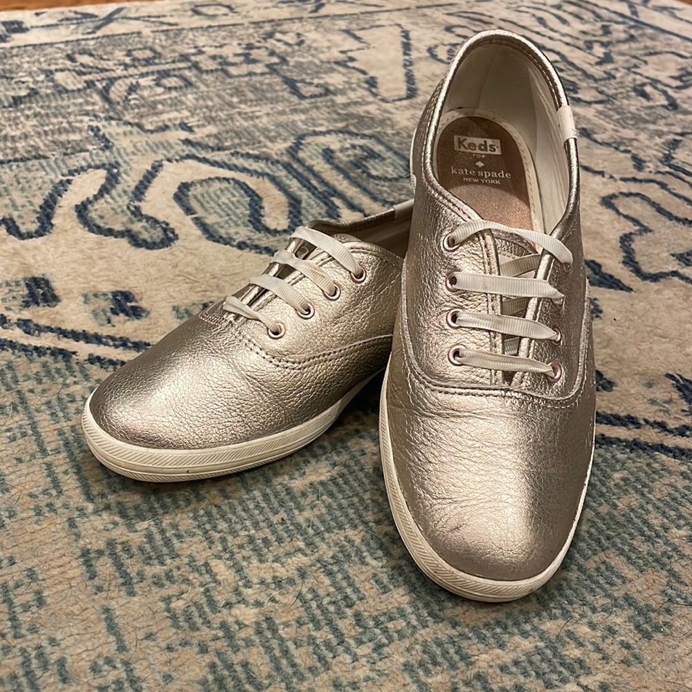 ♠️ Keds x Kate Spade gold metallic Womens sneakers size 7 ♠️